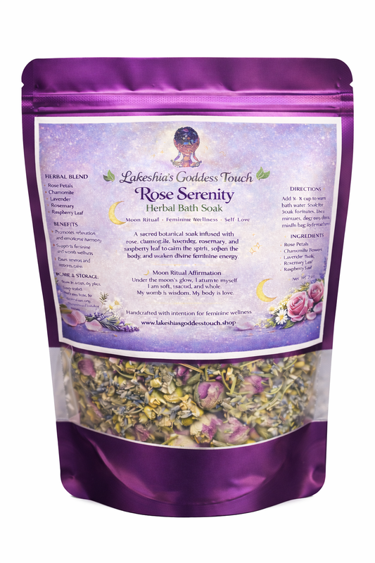Herbal Bath Soak- Lakeshia's Goddess Touch Rose Serenity